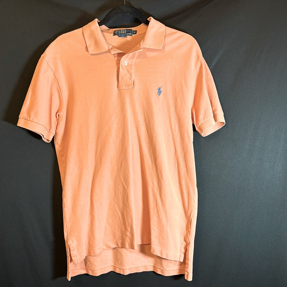 Polo by Ralph Lauren Orange Medium men short sleeve shirt.